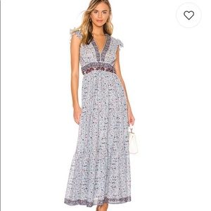 Saylor Blue Floral Maxi